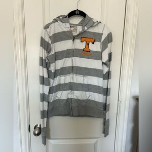 Tennessee Gray and White Striped Hoodie